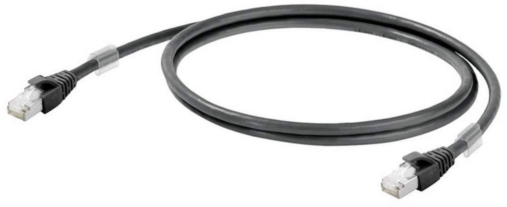Weidmüller 1251610080 RJ45 Patchkabel CAT 6a S/FTP 8.00m Schwarz