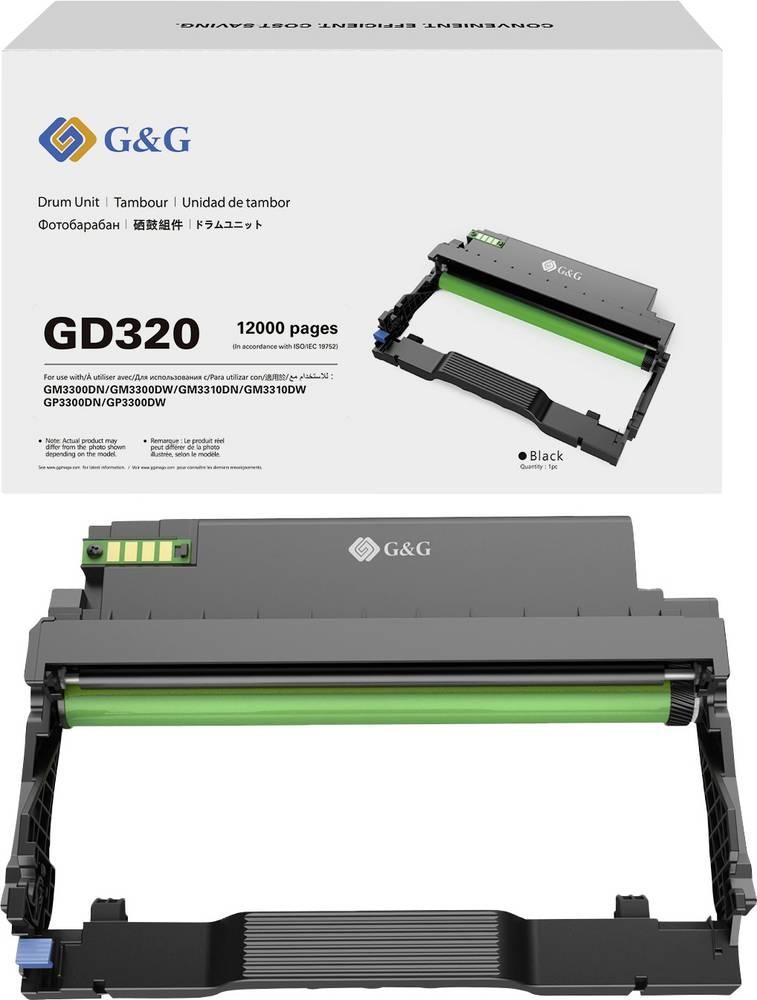 G&G tambor negro 12000 páginas GD320