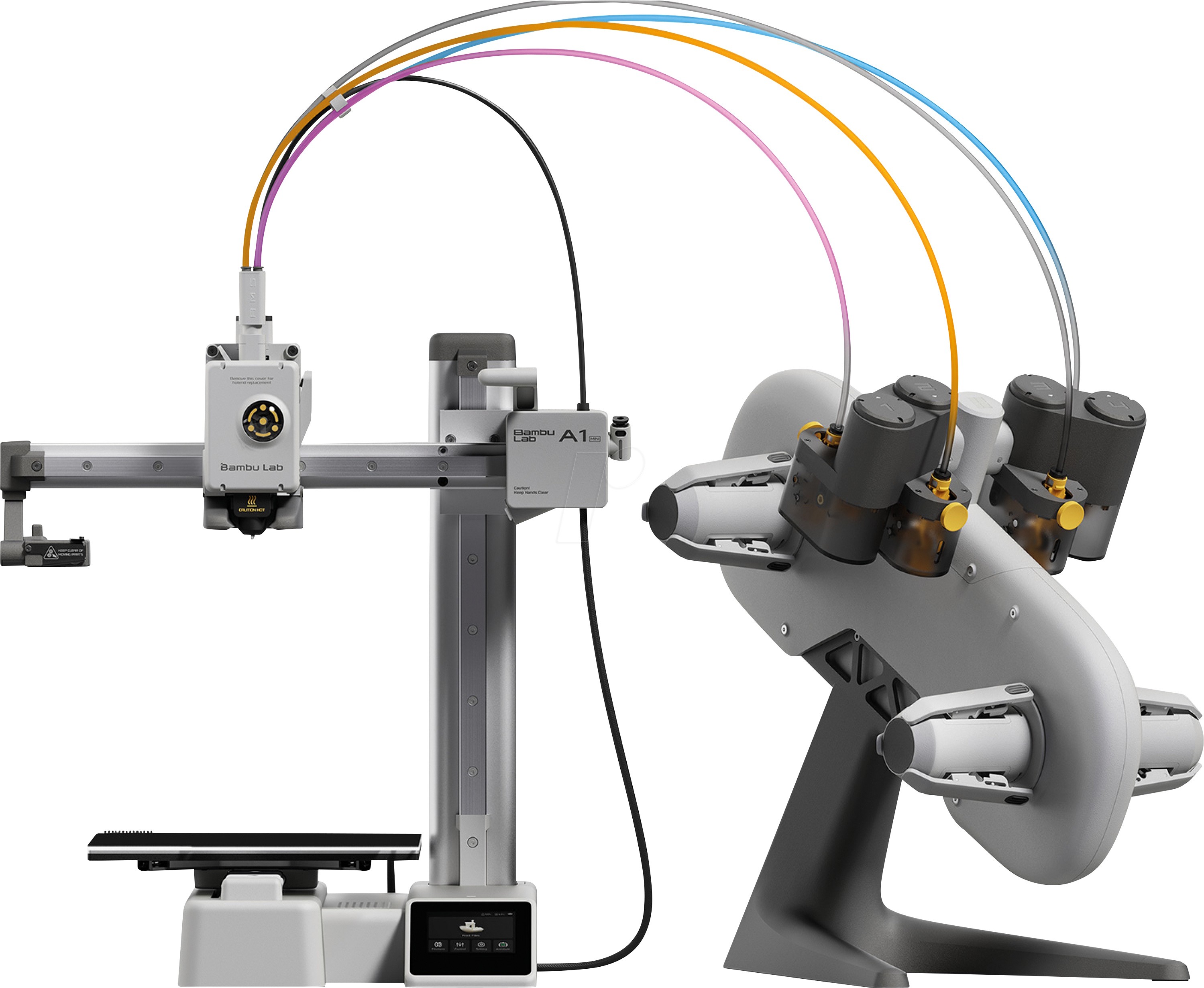 BambuLab A1 mini Combo (AMS Lite) 3D Printer beheizbares Druckbett,