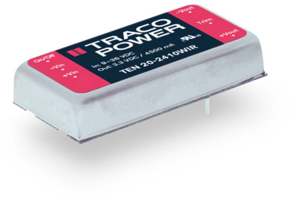 TracoPower TEN 20-7210WIR DC/DC-Wandler, Print 110 V/DC 3.3 V/DC 4.5A