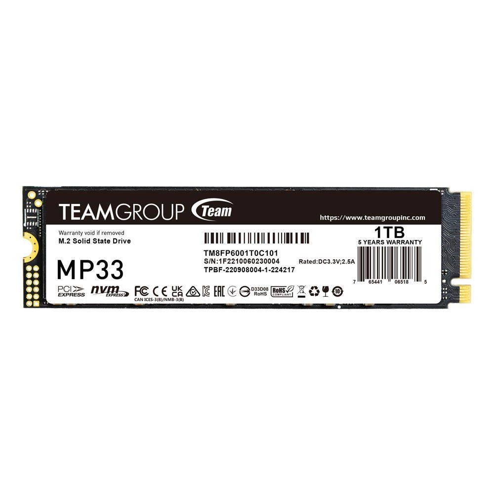 Team Group MP33 1 TB M.2 PCI Express 3.0 NVMe 3D NAND - Team Group