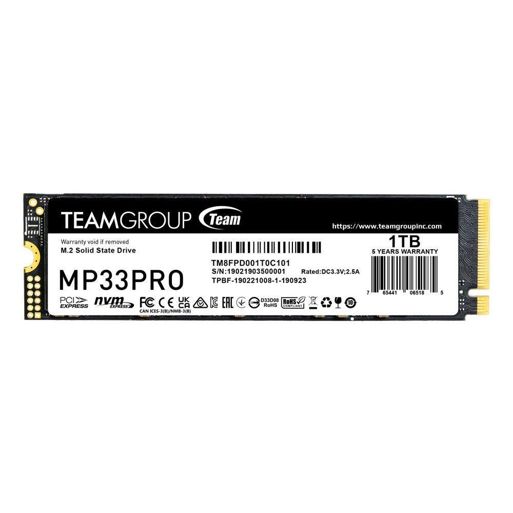 Team Group MP33 PRO 1 TB M.2 PCI Express 3.0 NVMe 3D NAND - Team