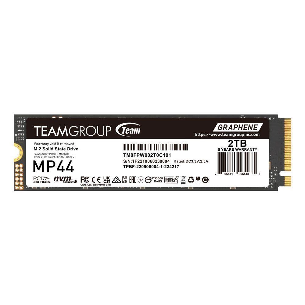 Team Group MP44 2 TB M.2 PCI Express 4.0 NVMe - Team Group MP44, 2 TB,
