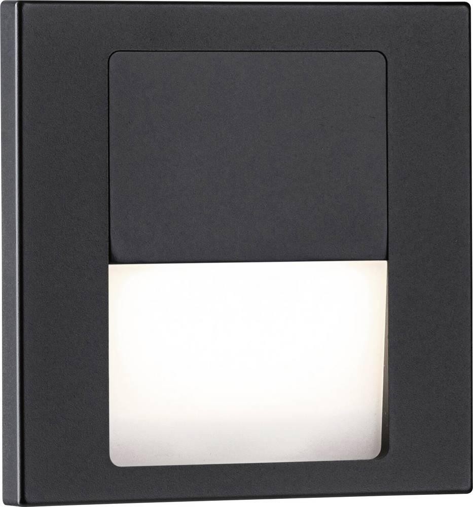 Paulmann 80001 Tsaro eckig 80x36mm Wandeinbauleuchte LED 1W black (