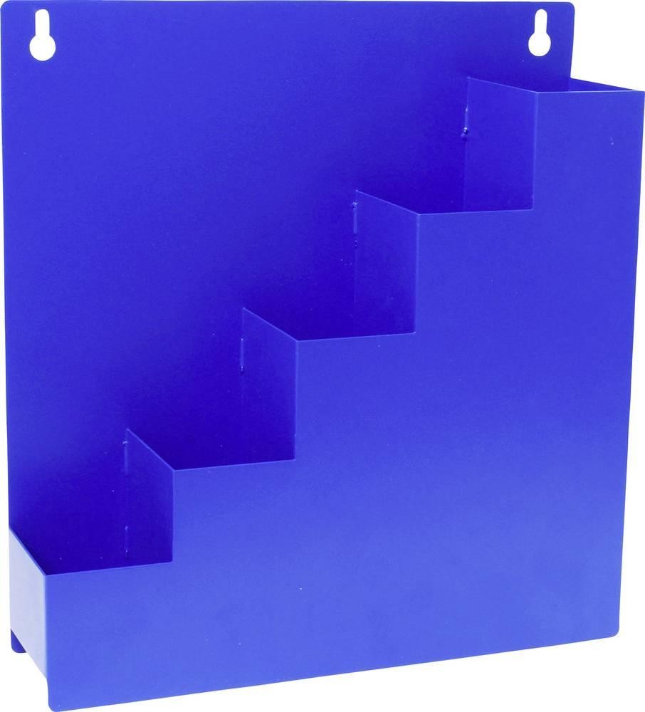 Quadrios 24CA455 Kabelbinder-Ordnungsbox-Wandhalter blue 5 Fächer (L