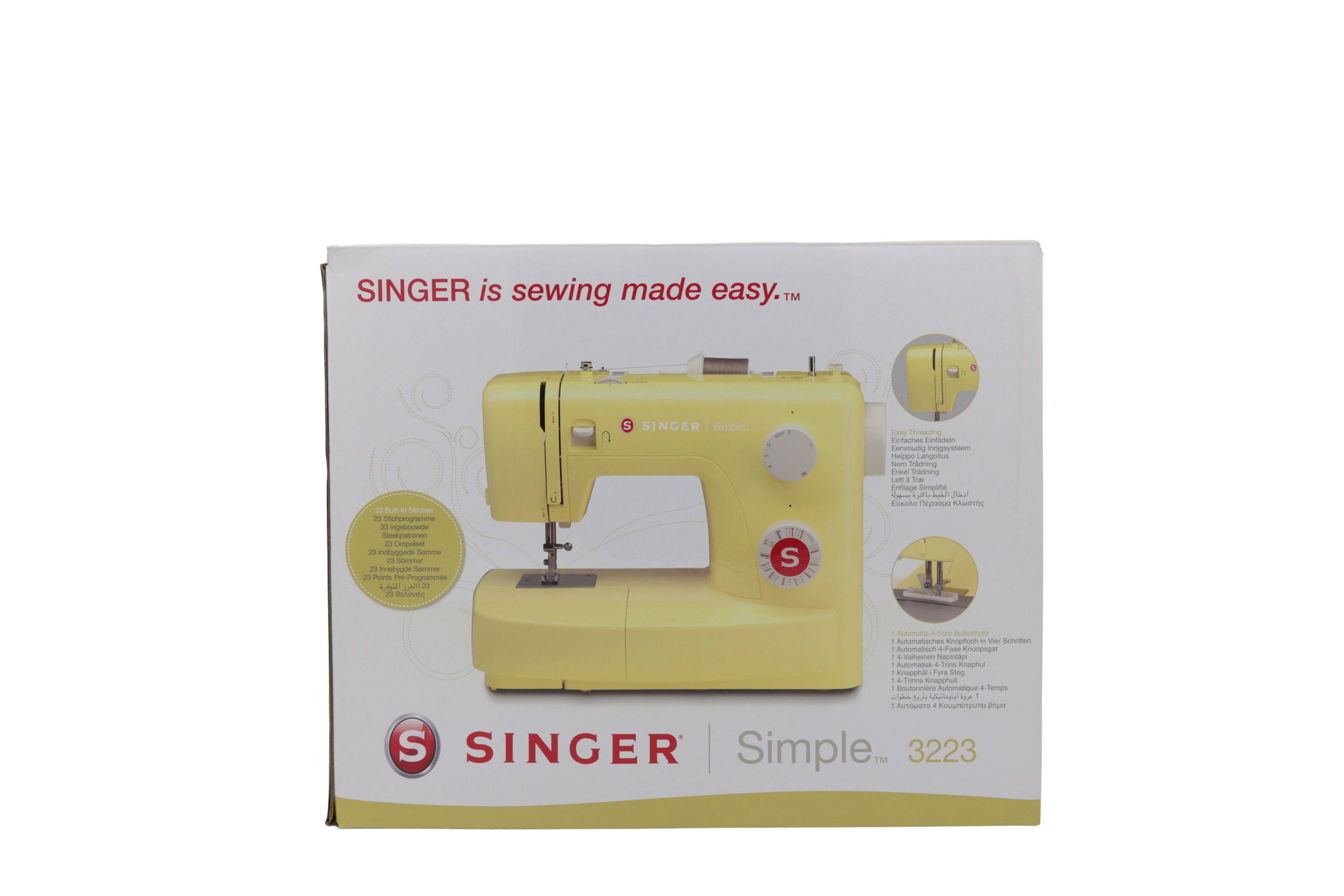 Singer Freiarmnähmaschine Simple 3223 Gelb