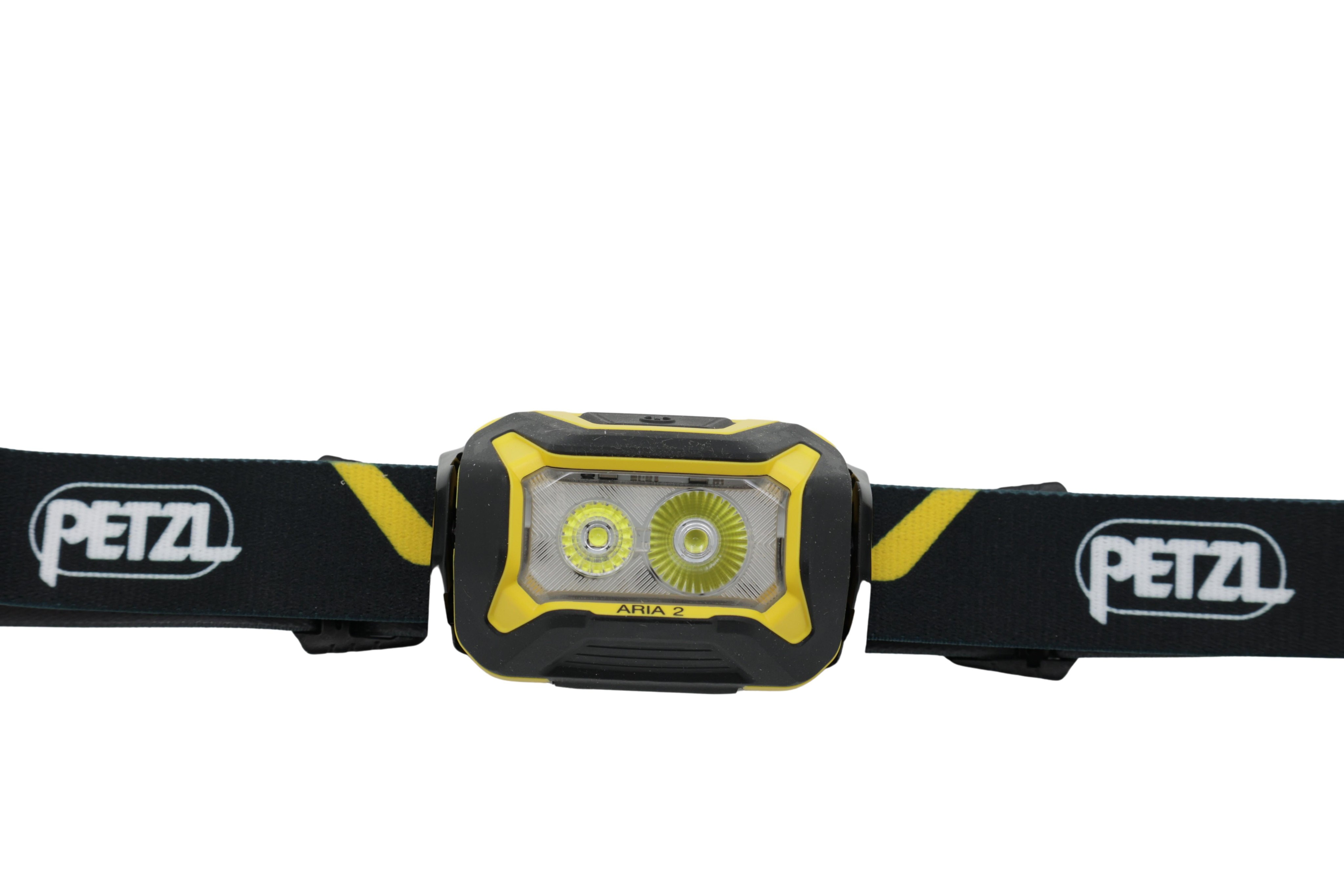 Petzl ARIA 2 LED Stirnlampe batteriebetrieben, Li-Ionen Akkus oder