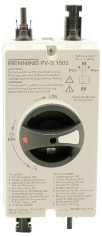 Benning PV-S 1500 Photovoltaik-Messgerät