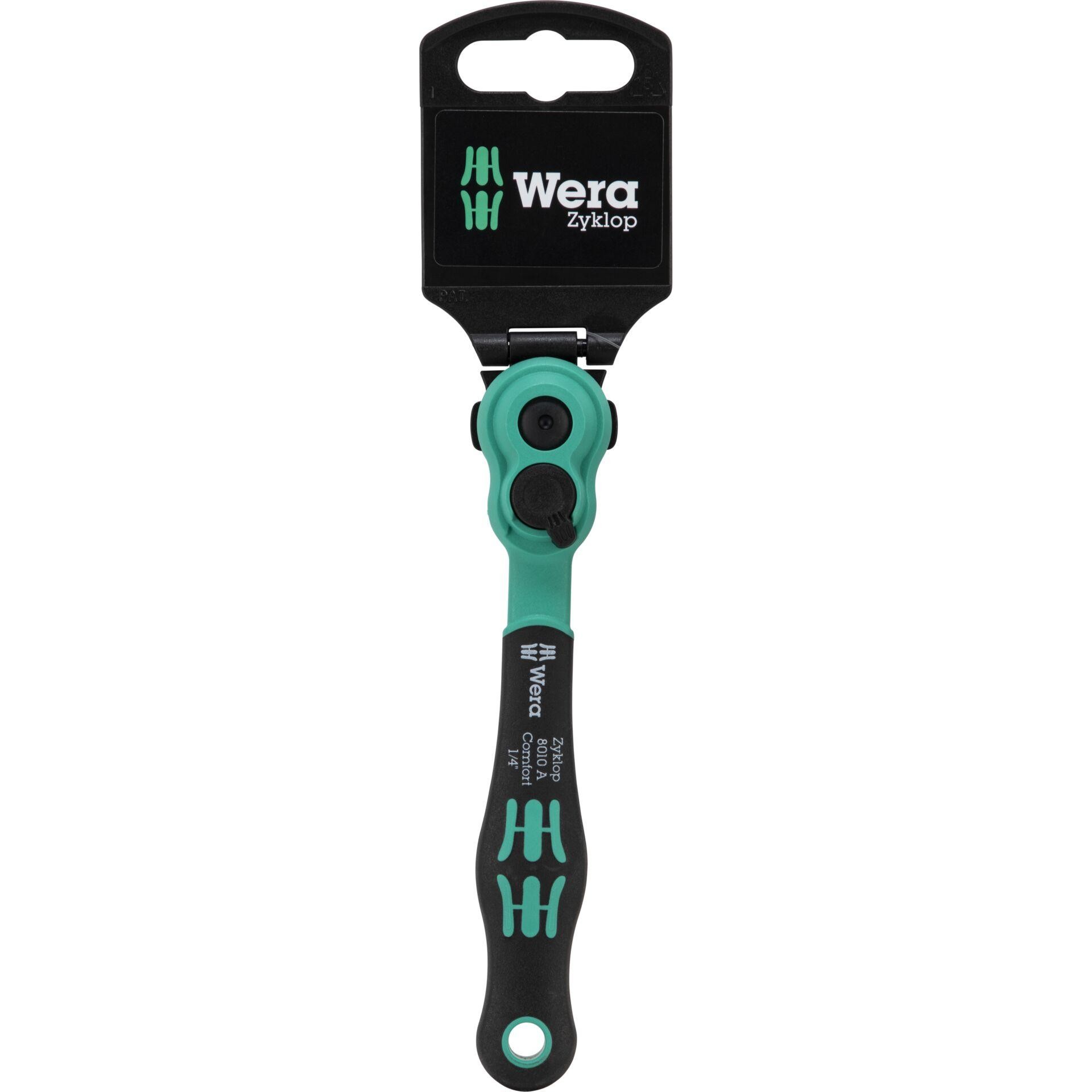Wera 8010A Zyklop-Knarre metrisch 1/4\ , 1/4\ (6.3 mm) 05005600001