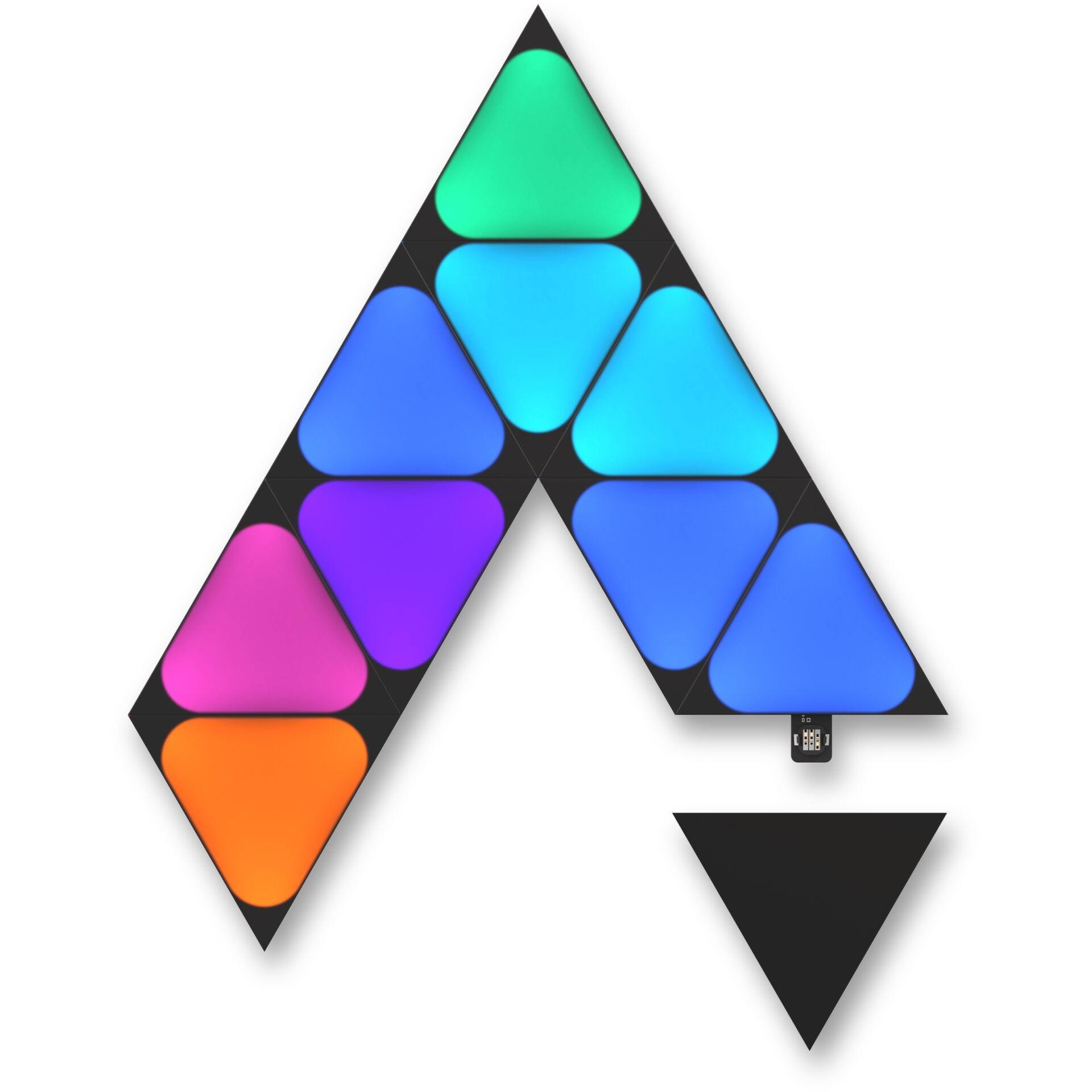 Nanoleaf Shapes Mini Triangles Ultra noir Expansion 10 PK
