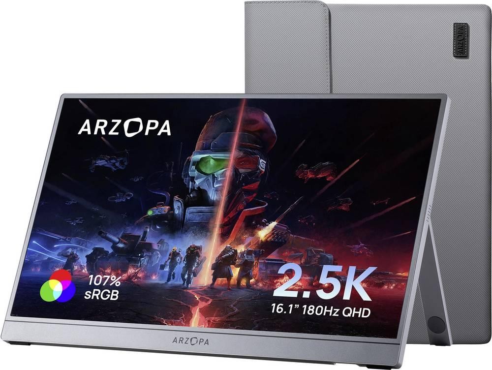 Arzopa LCD-Monitor EEK E (A - G) 40.9 cm (16.1 Zoll) 2560 x 1440