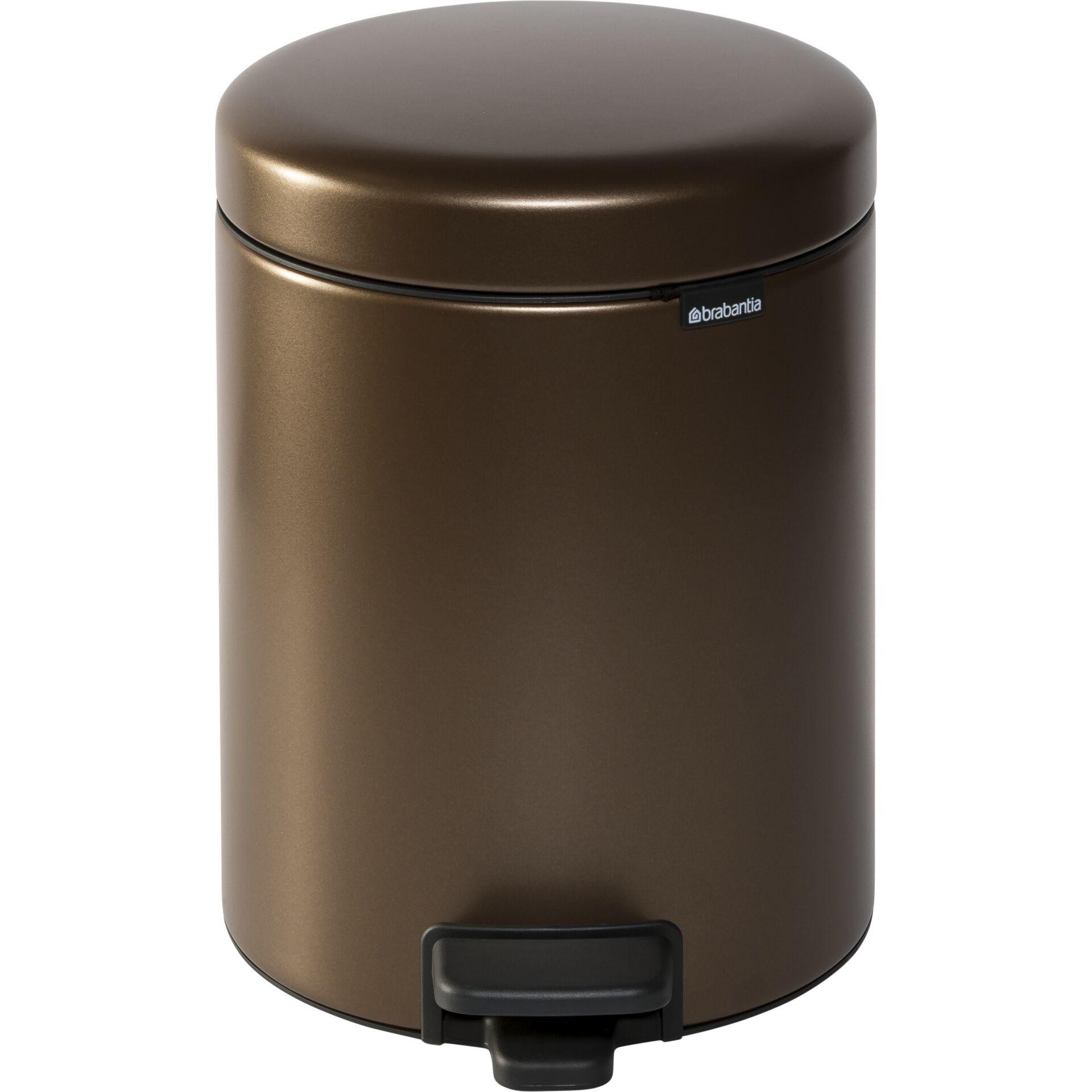 Brabantia NewIcon 5 L Rond Acier Marron - Brabantia NewIcon, 5 L,