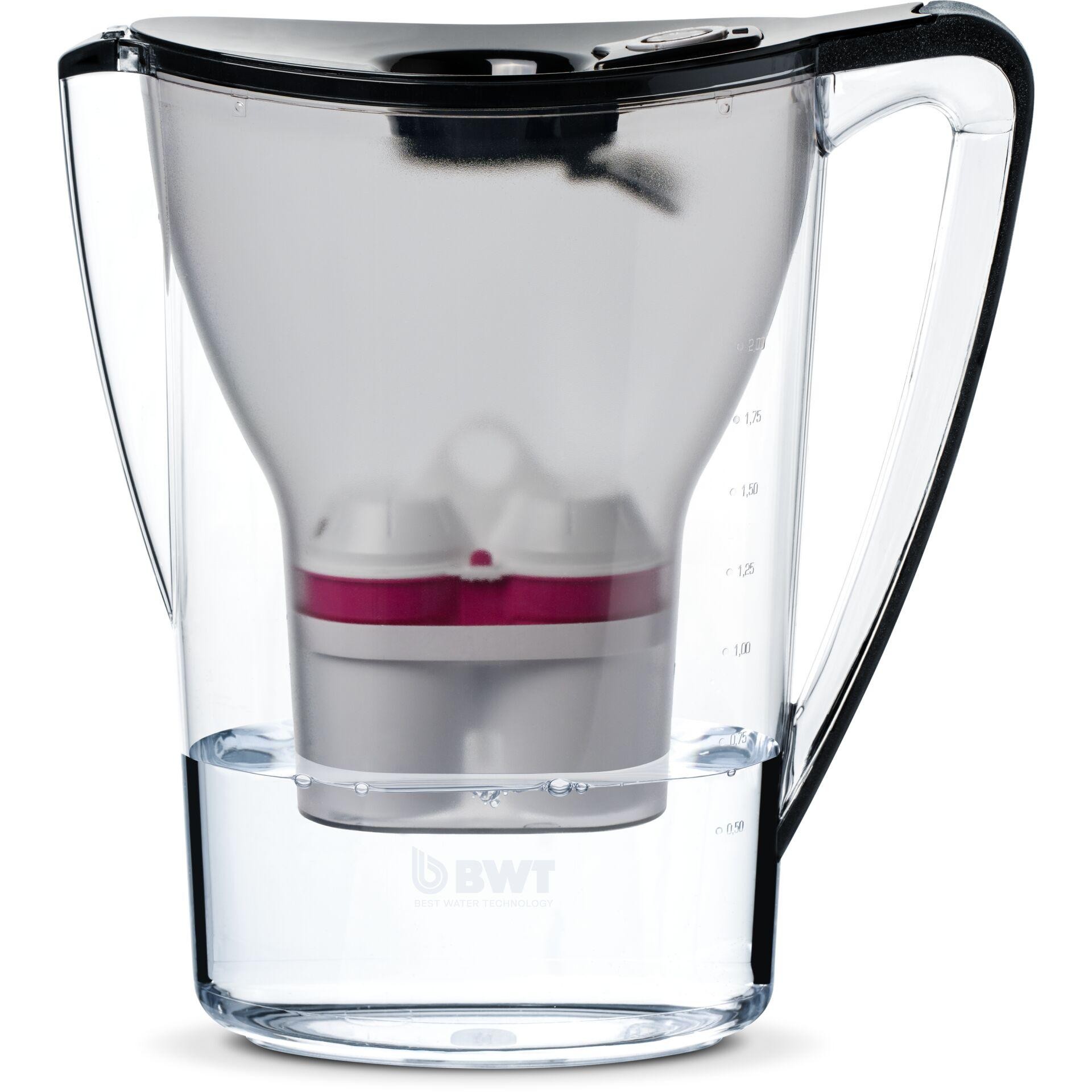 BWT Aqualizer Home Pitcher water filter 2.7 L Black, Transparent -