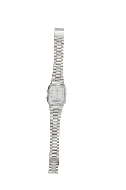 Casio AQ230A-7BMQ Collection Unisex Retro braceletuhr, silver