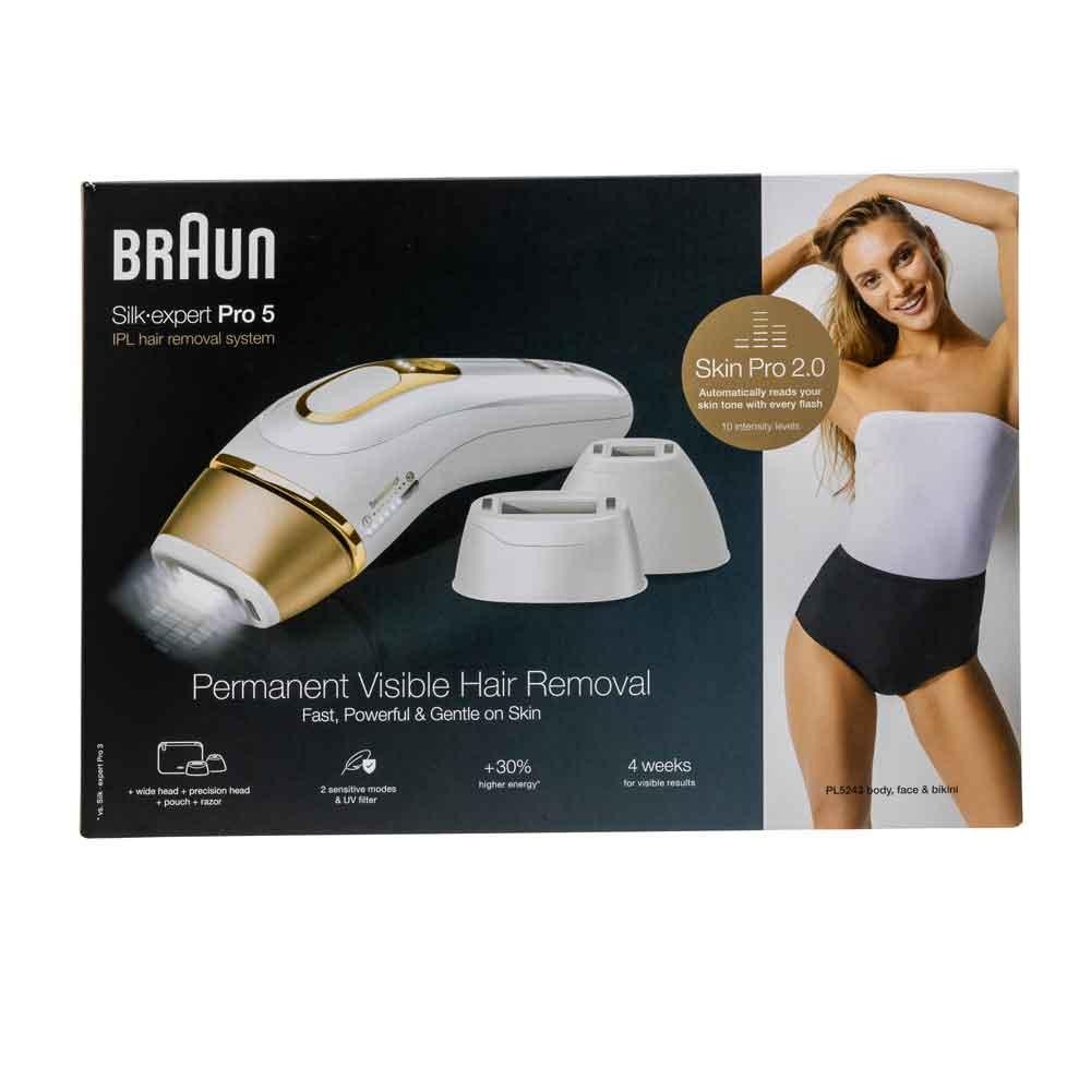 Braun Silk-expert Pro 5 PL5243 Intense pulsed light (IPL) Gold, White