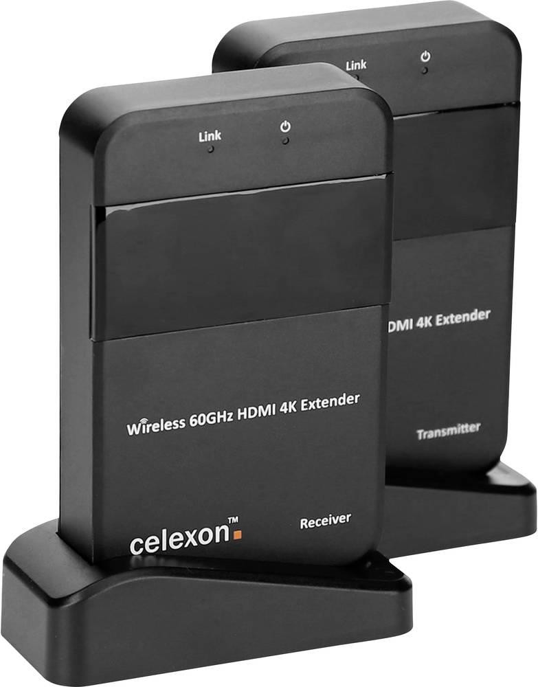 Celexon WHD30M AV extender AV transmitter & receiver Black - Celexon