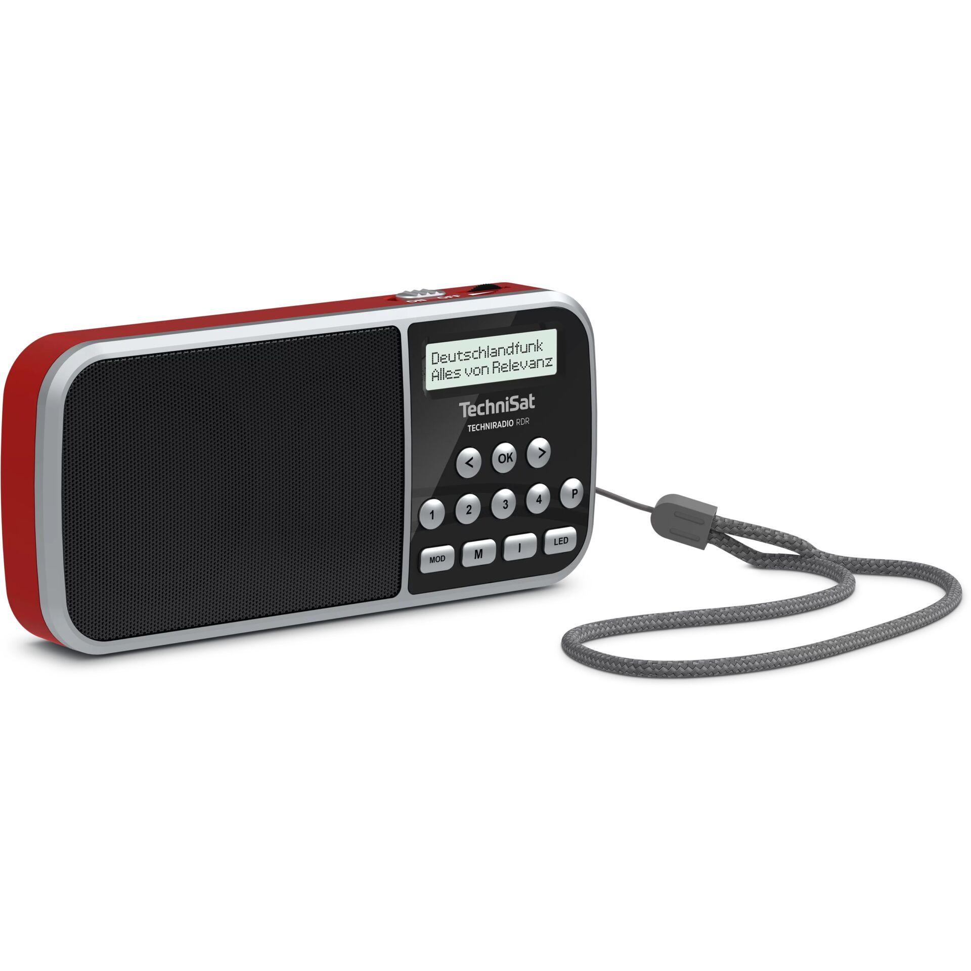 TechniSat TECHNIRADIO RDR Portable Digital Black, Red - TechniSat