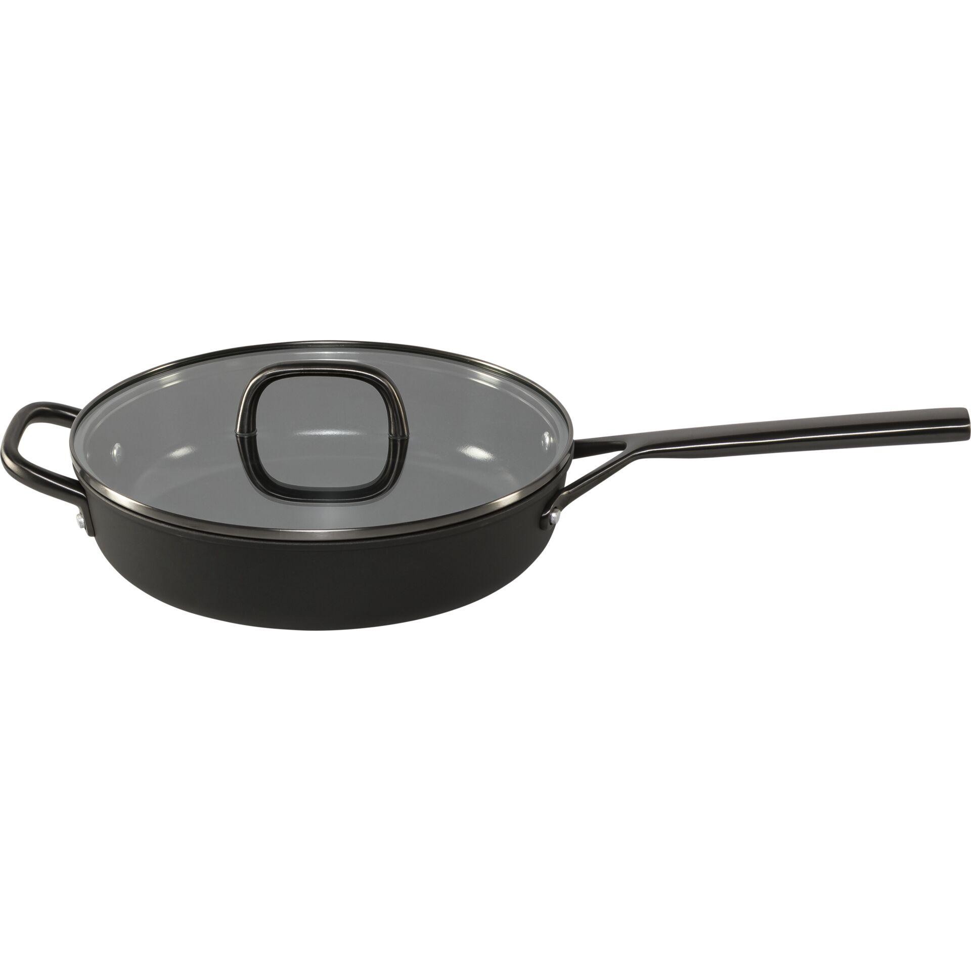 ZWILLING Milano Schmorpfanne mit Glasdeckel 28 cm, schwarz