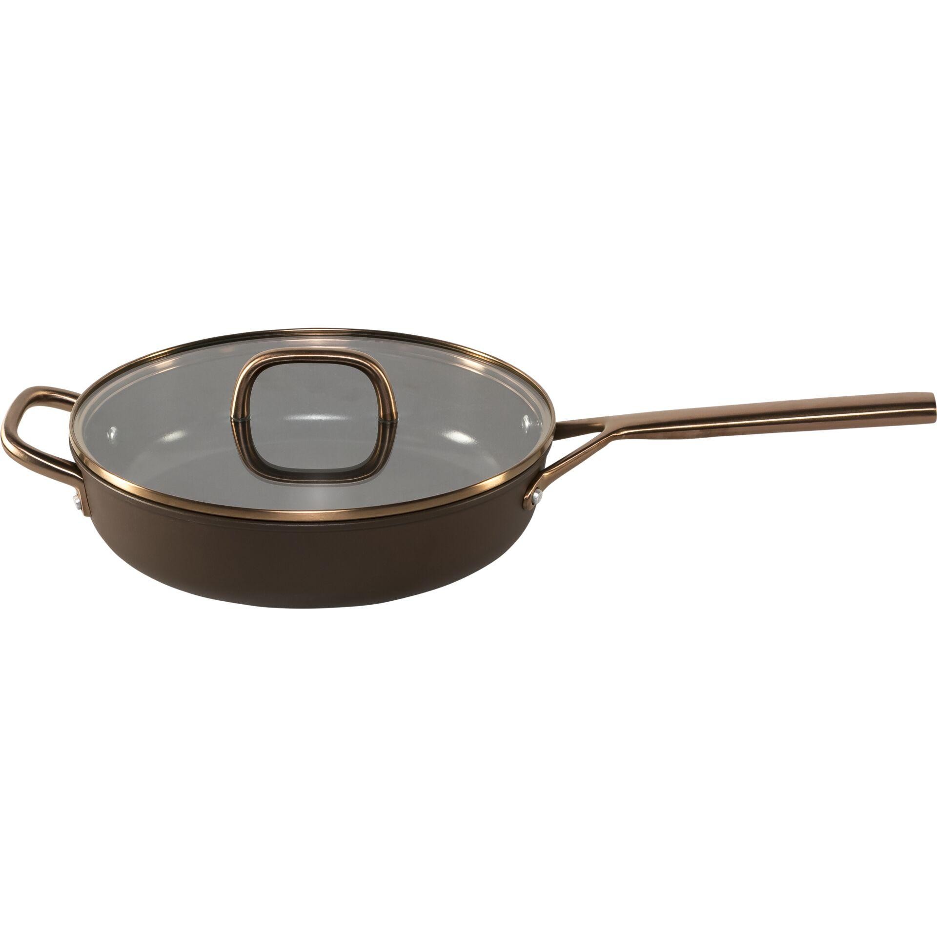 ZWILLING Milano Schmorpfanne avec Glasdeckel 28 cm, brun