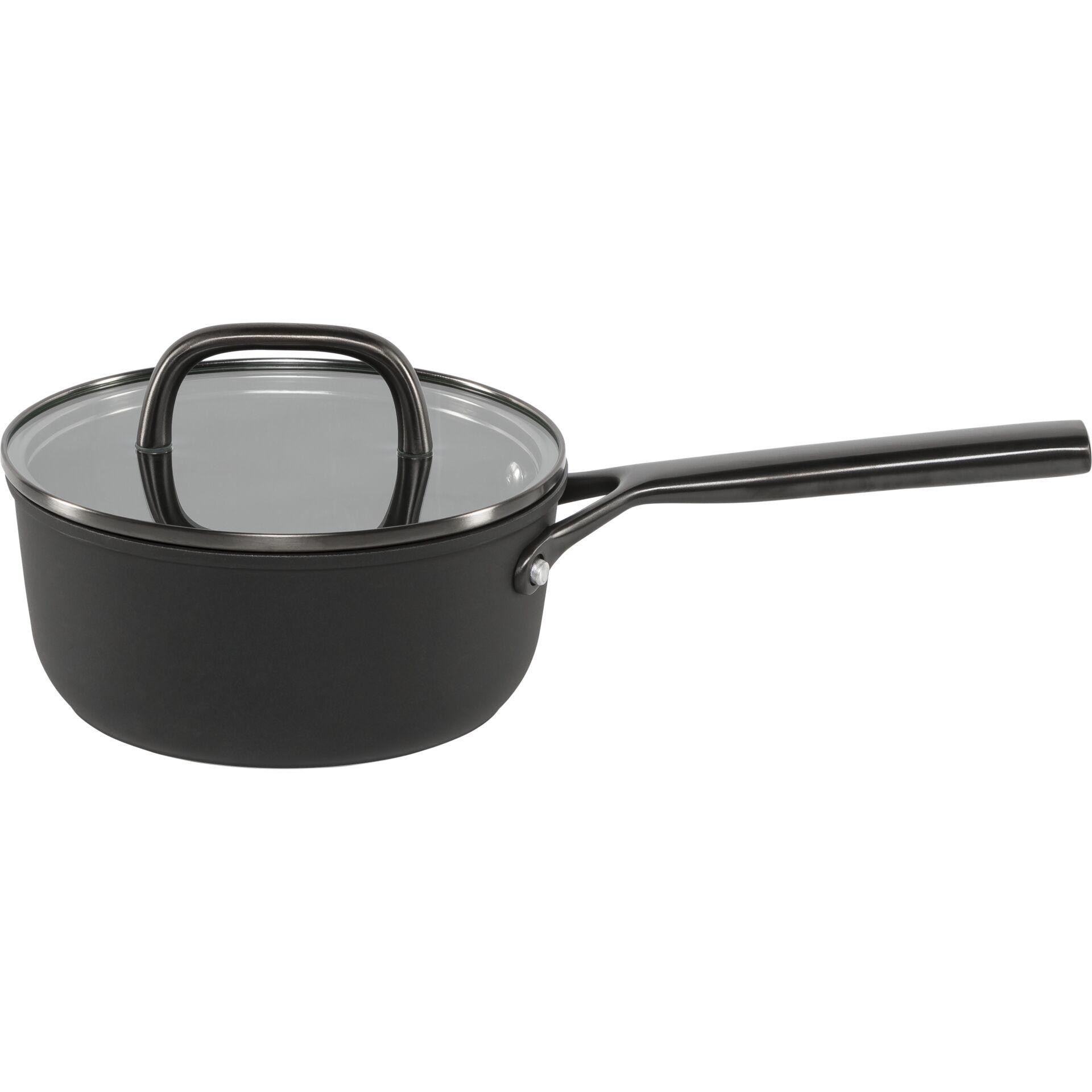 ZWILLING Milano Stieltopf with Glasdeckel 18 cm, black