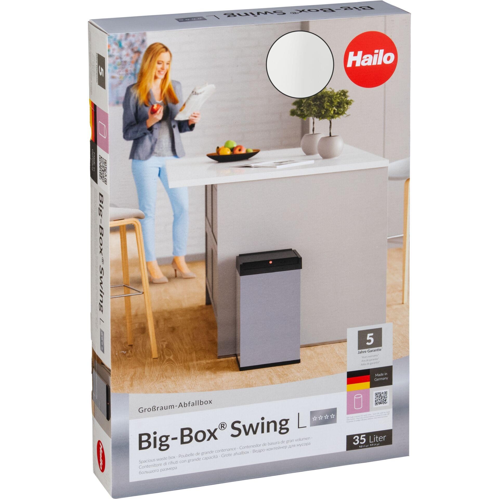 Hailo Big-Box Swing L Rectangulaire Acier Blanc - Hailo Big-Box Swing