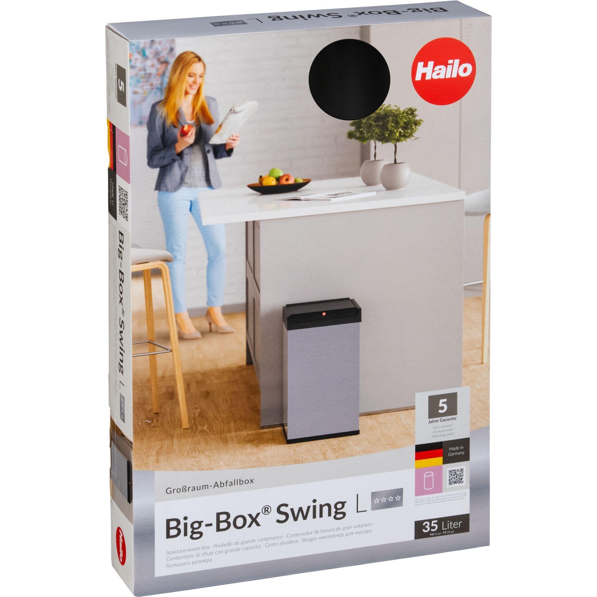 Hailo Big-Box Swing L Rectangulaire Acier Noir - Hailo Big-Box Swing