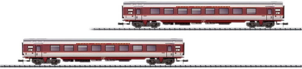 MiniTrix 15691 N pack of 2-Set Personenwagen Grand-Comfort der SNCF