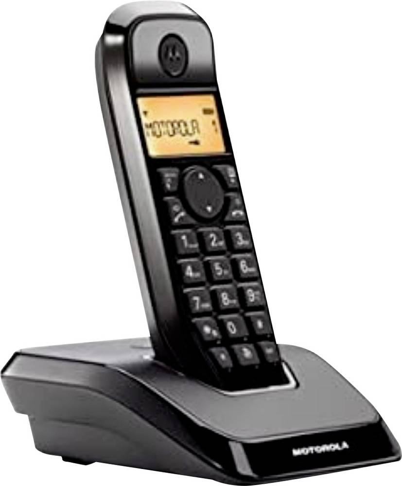 Motorola S1201 Téléphone DECT Identification de l'appelant Noir -