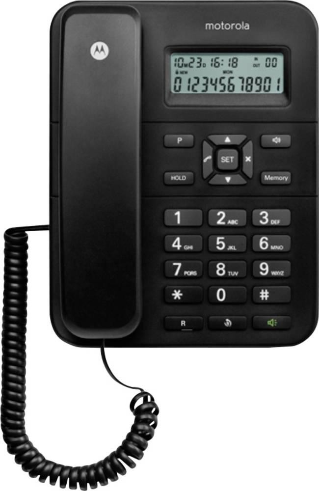 Motorola CT202 Analog telephone Caller ID Black - Motorola CT202,