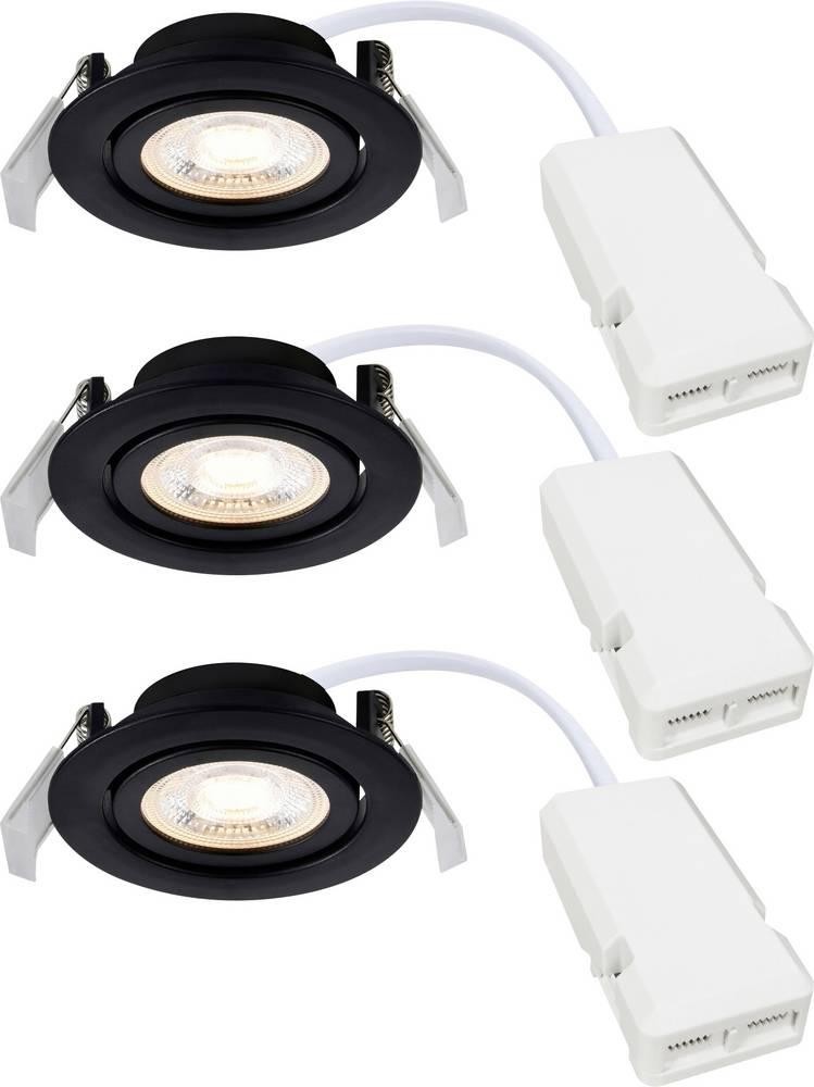 Nordlux 2510310103 Monolo 3-Kit Einbauleuchte EEK: E (A - G) LED noir