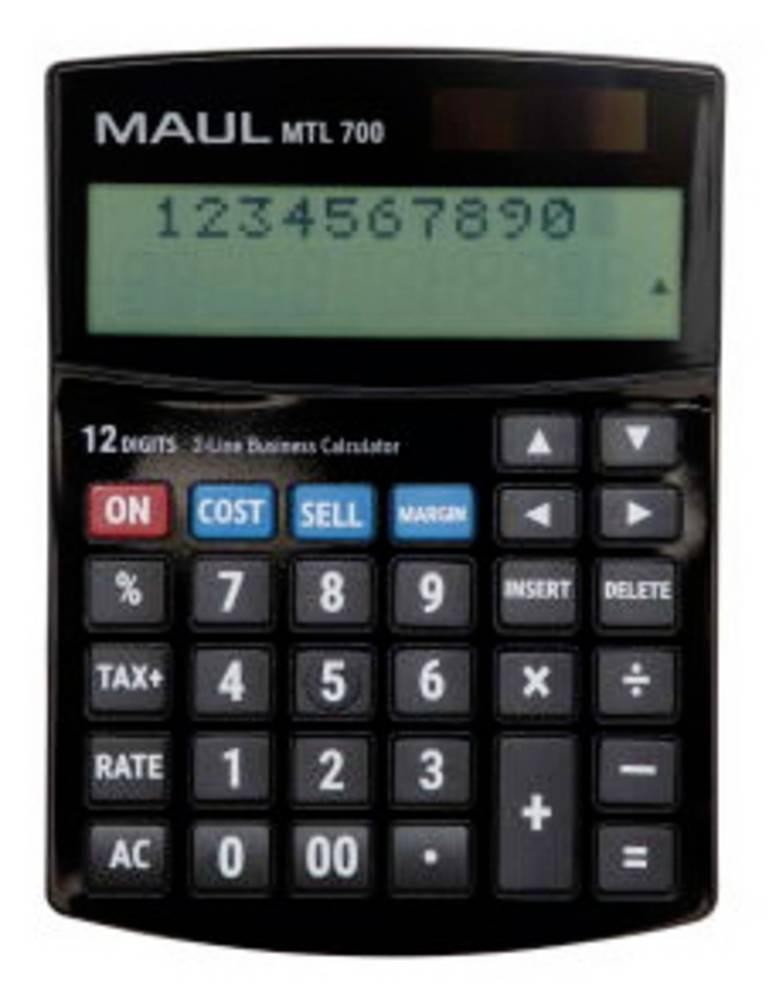 MAUL MTL 700 calculator Desktop Display Black - MAUL MTL 700, Desktop,