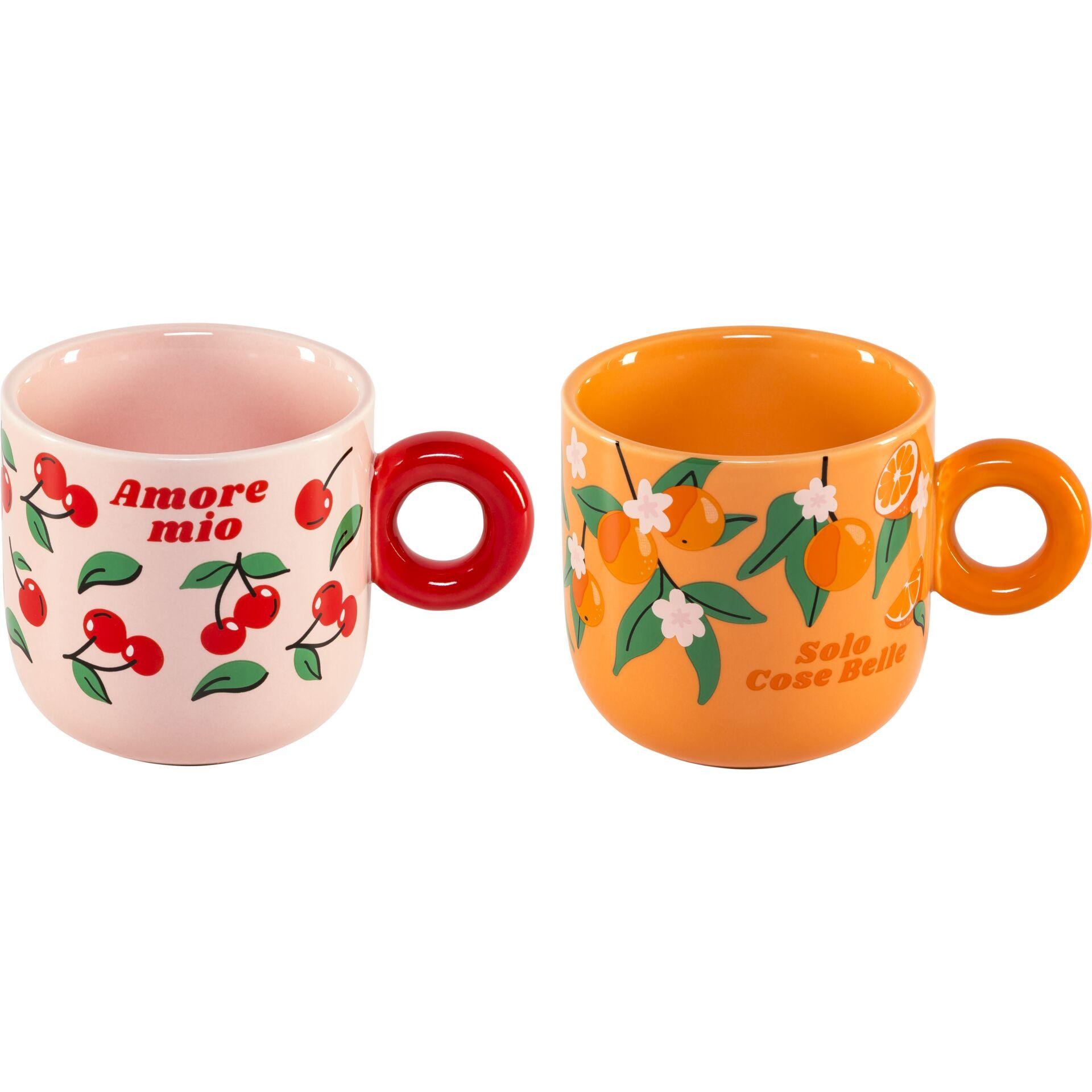 Bialetti PFRUIT004 Tasse Multicolore Universel 2 pièce(s) - Bialetti