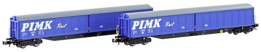 Hobbytrain H23445 N paquet de 2-Set Schiebewandwagen Habis der Pimk