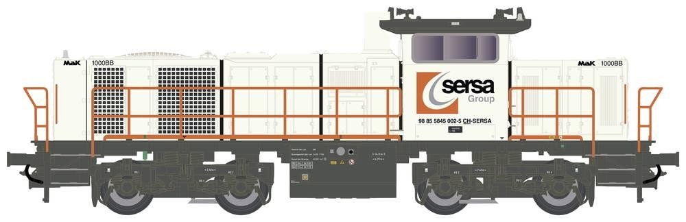 Mehano 90554 H0 Diesellok Vossloh G1000 der Sersa G1000 Sersa