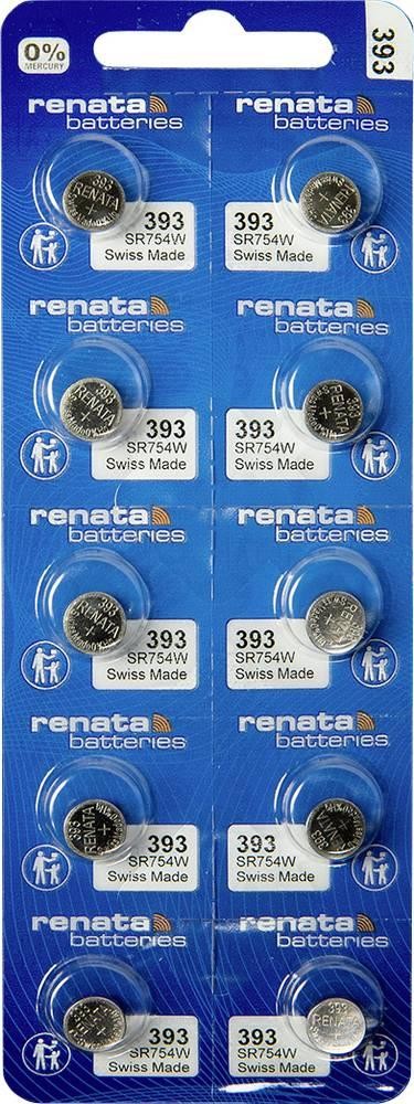 Renata Coin Batterie 393 1.55V 10 St. 80 mAh argentoxid 393 MP CE