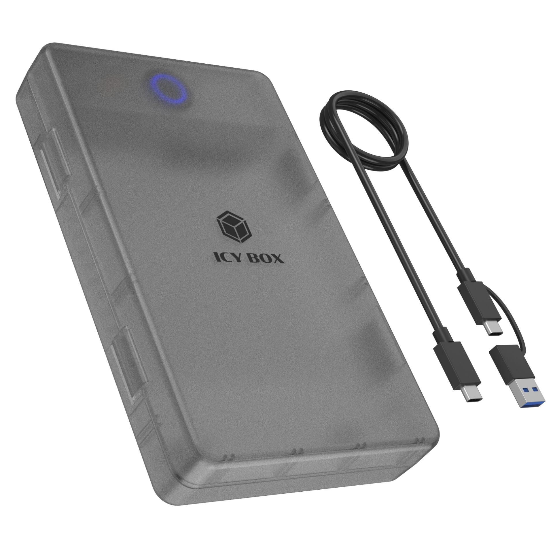 ICY BOX Spade Base 388 Enclosure for 2.5"/3.5" SATA SSD/HDD - ICY BOX
