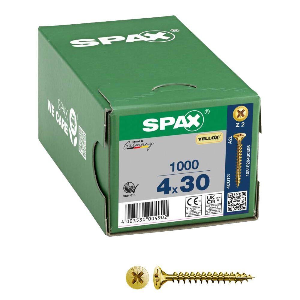 SPAX 1081010400555 Senkkopfschraube 4mm 55mm Stahl 500St.