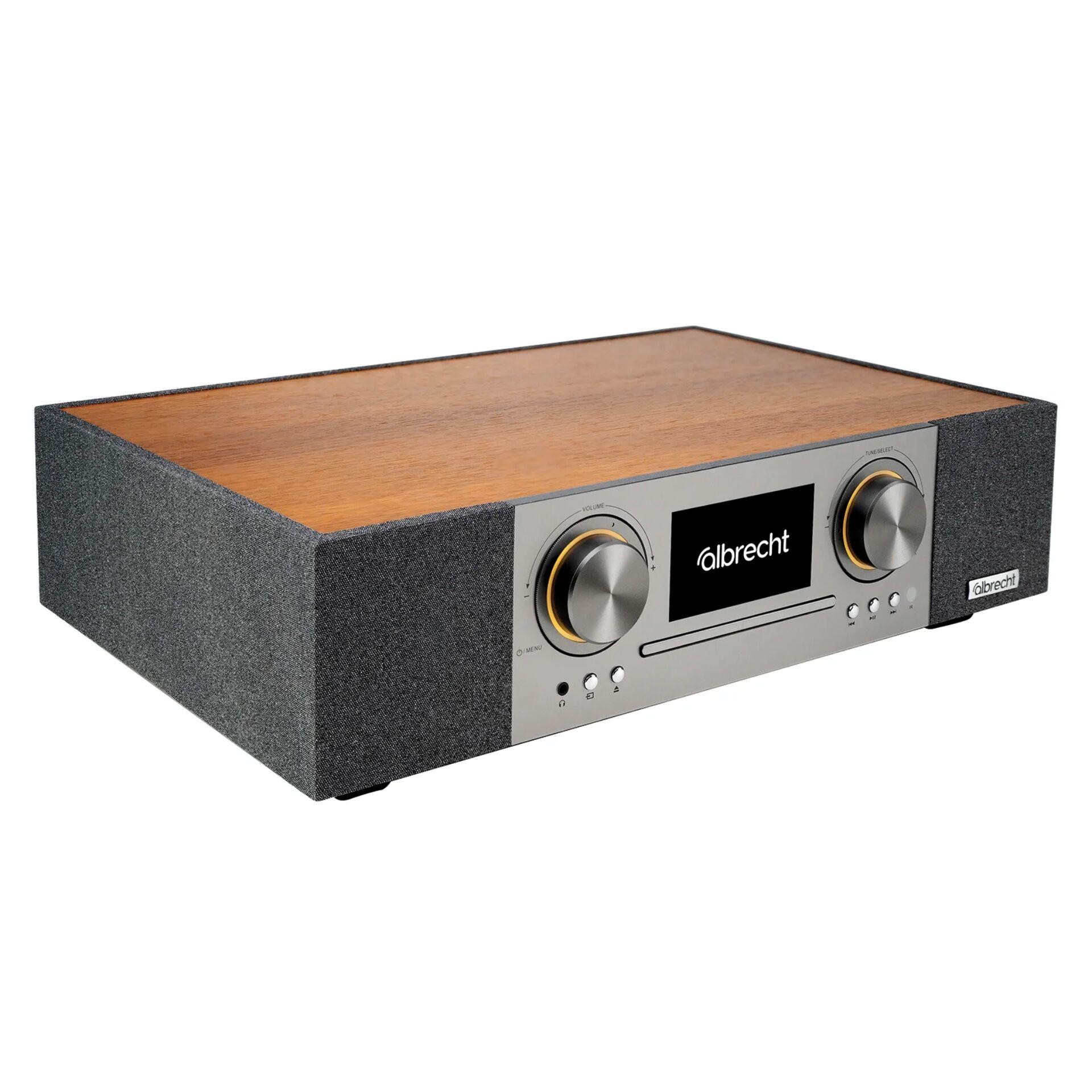 Albrecht DR 1000 Analog & digital 30 W FM, DAB+ Walnut MP3 playback -