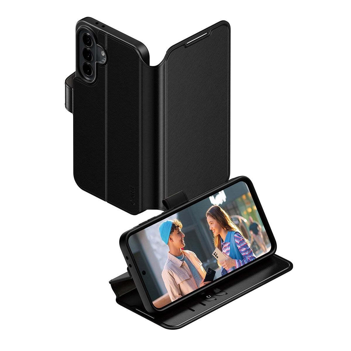 PanzerGlass CR56909 mobile phone case 17 cm (6.7") Wallet case Black -