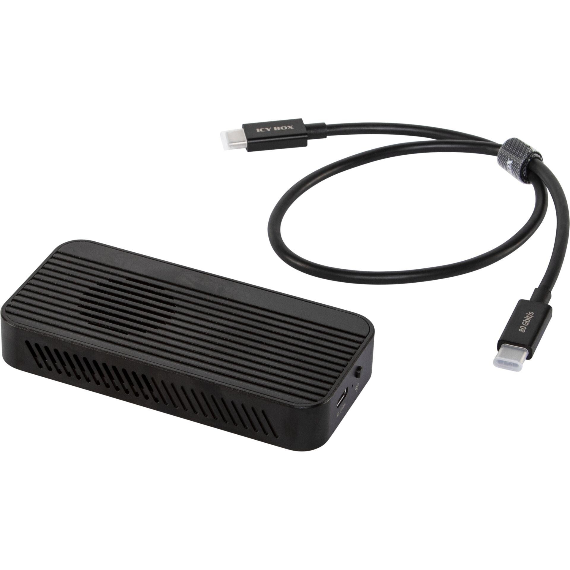 ICY BOX Diamond Case 1980 M.2 NVMe SSD enclosure with Thunderbolt 5