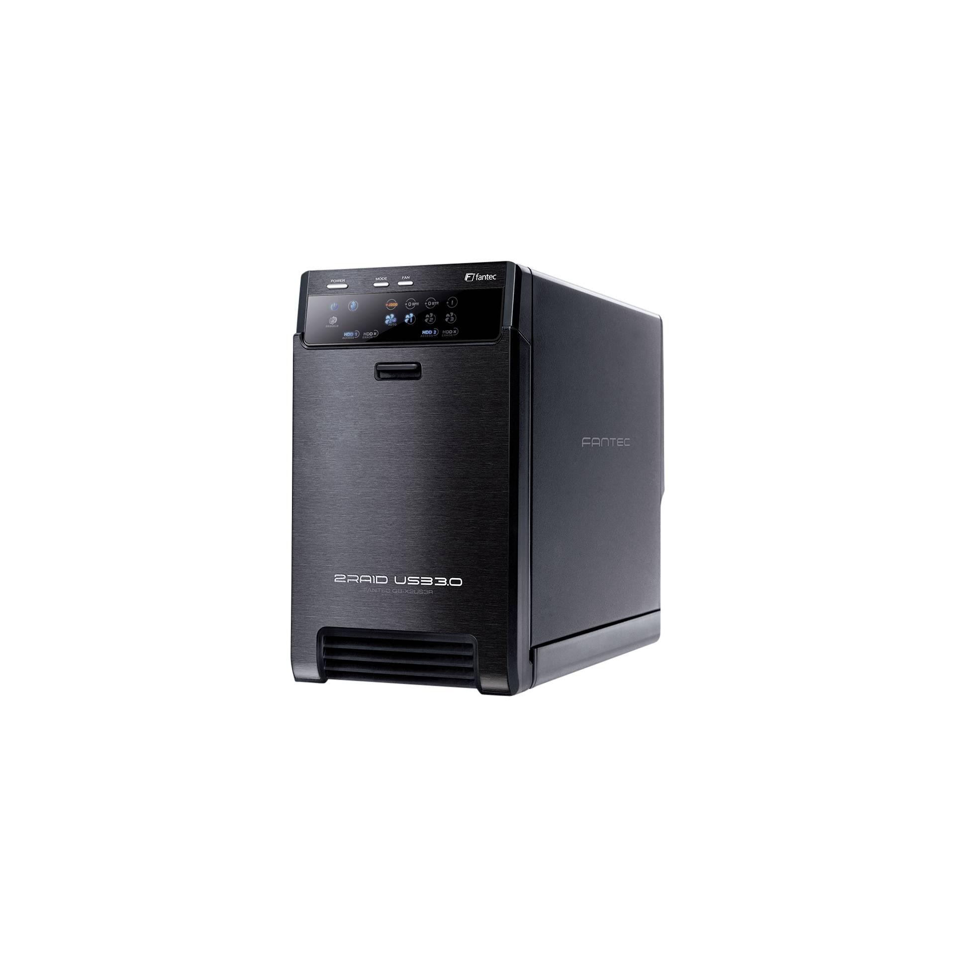 Fantec QB-X2US3R disk array 0 TB Tower Black - Fantec QB-X2US3R, 0 TB,