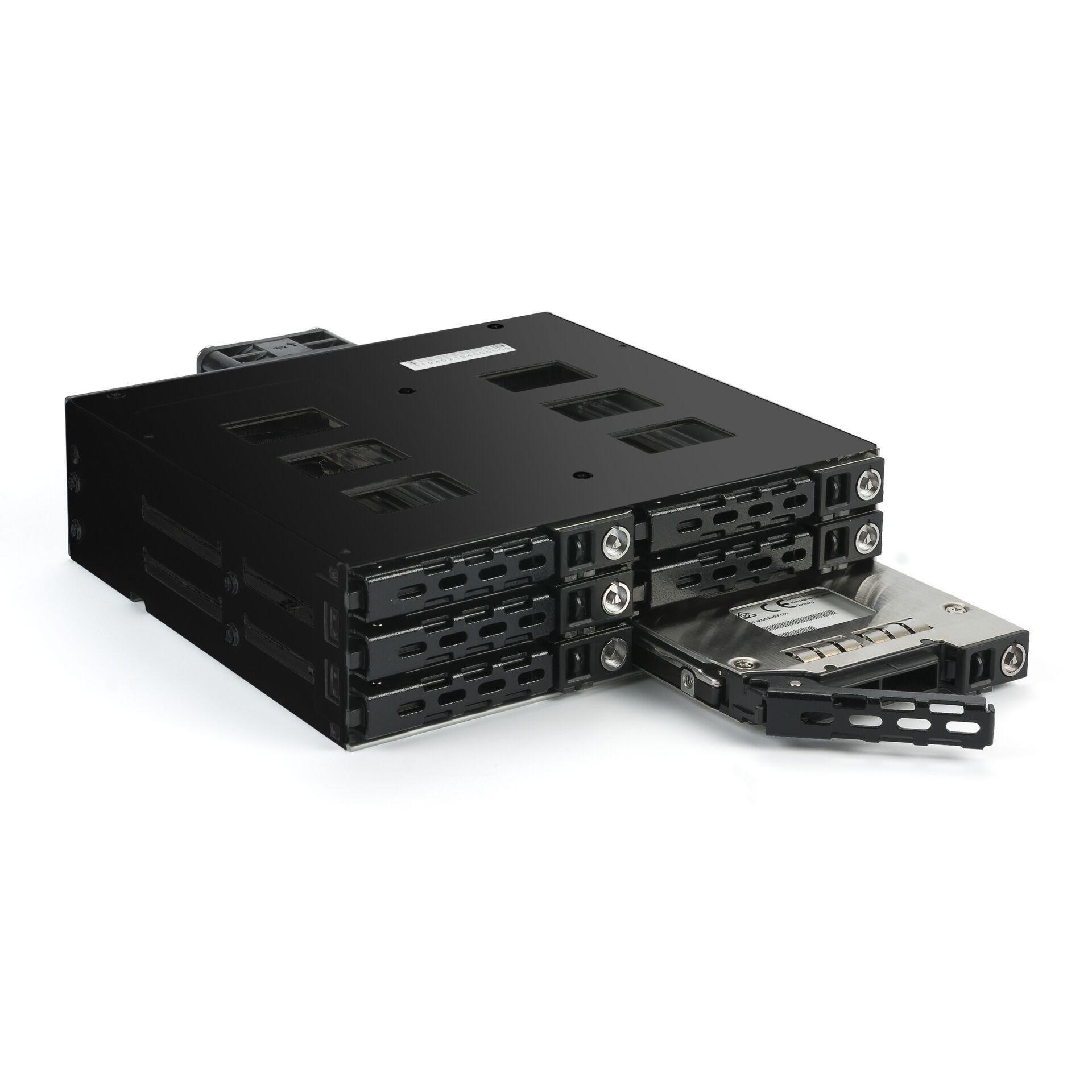Fantec MR-SA1262-12G 13,3 cm (5.25") Panneau de support Noir - Fantec