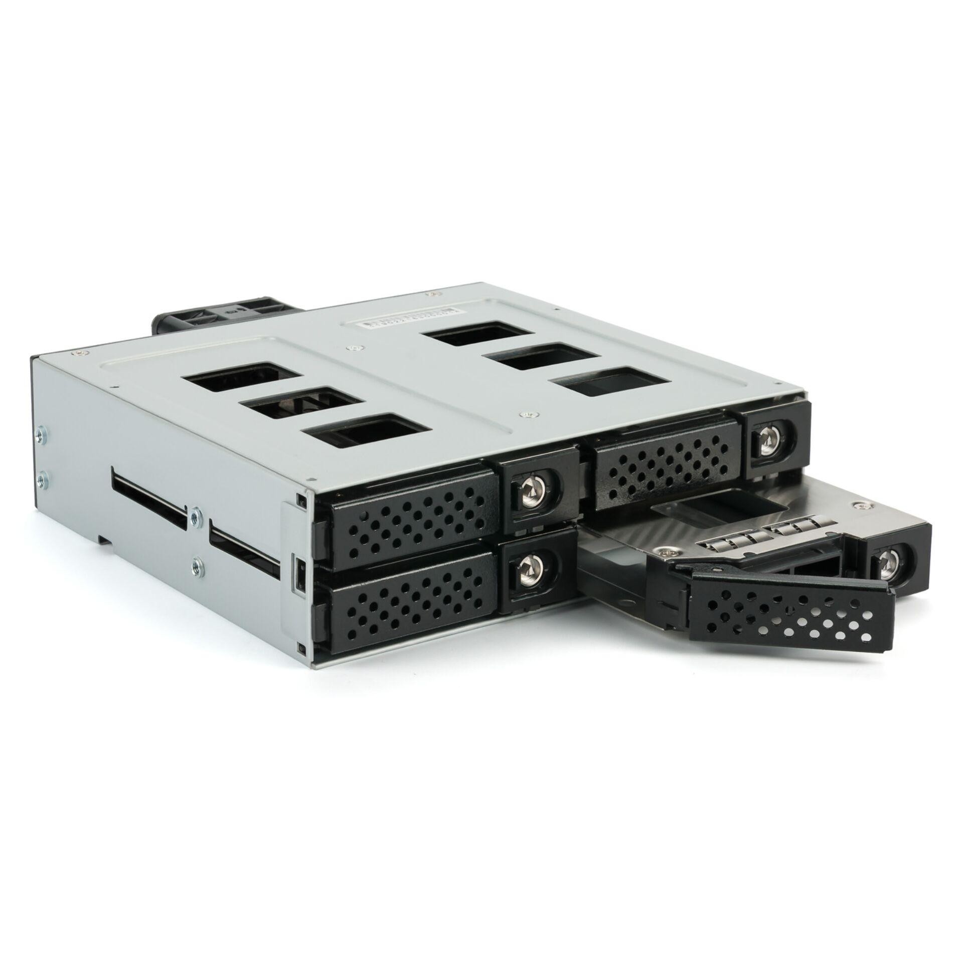 FANTEC MR-SA1242-12G für 4x2,5 SSD/HDD schwarz