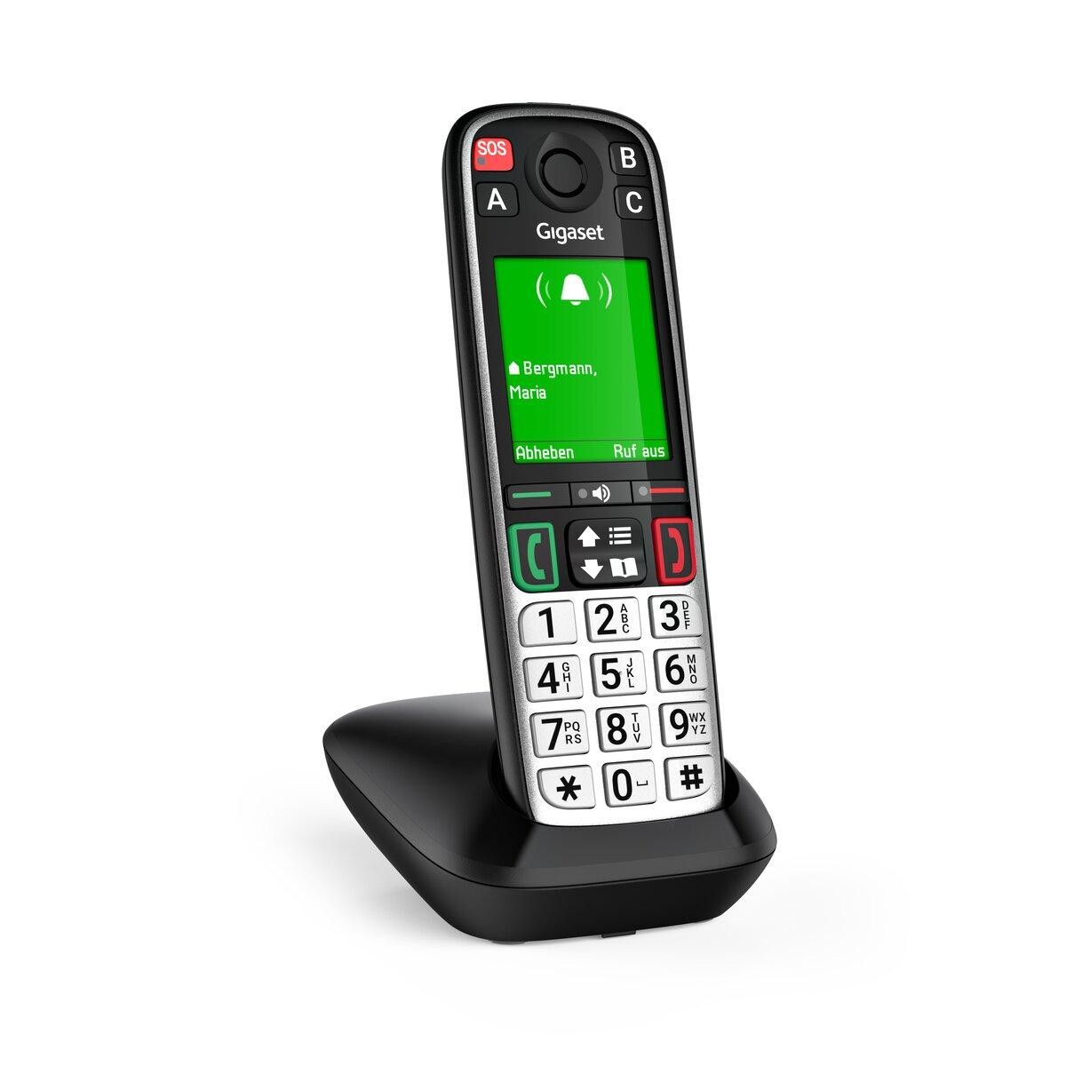 Gigaset EASY 500HX Analog/DECT telephone Caller ID Black, Silver -