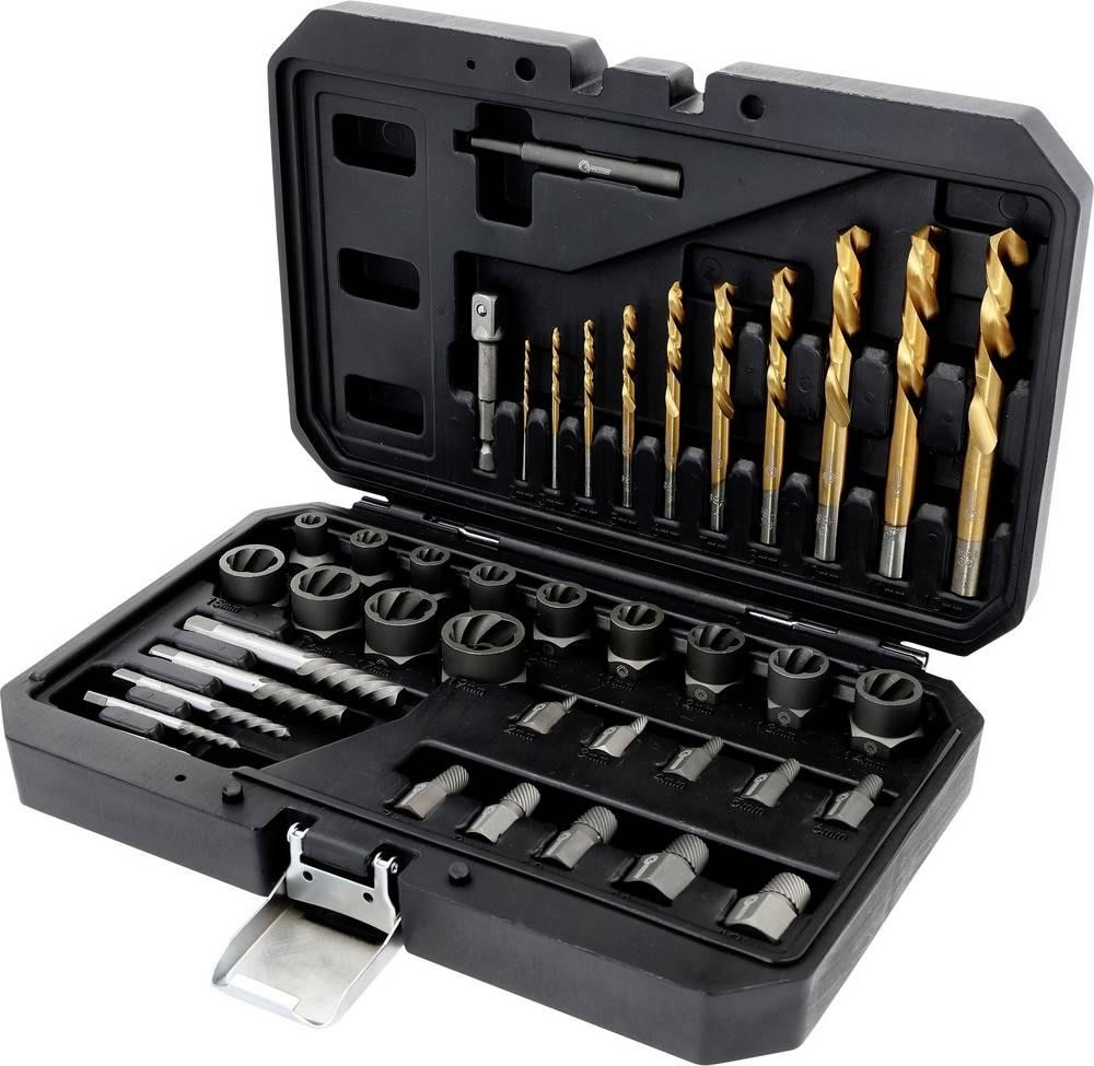 KS Tools 512.5090 COMPETITION Ausrotatoire- et Ausbohr-Satz, 40-tlg