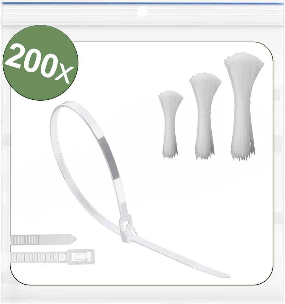 Quadrios 25CA722 25CA722 Kabelbinder 150 mm, 200 mm, 250mm 5mm white