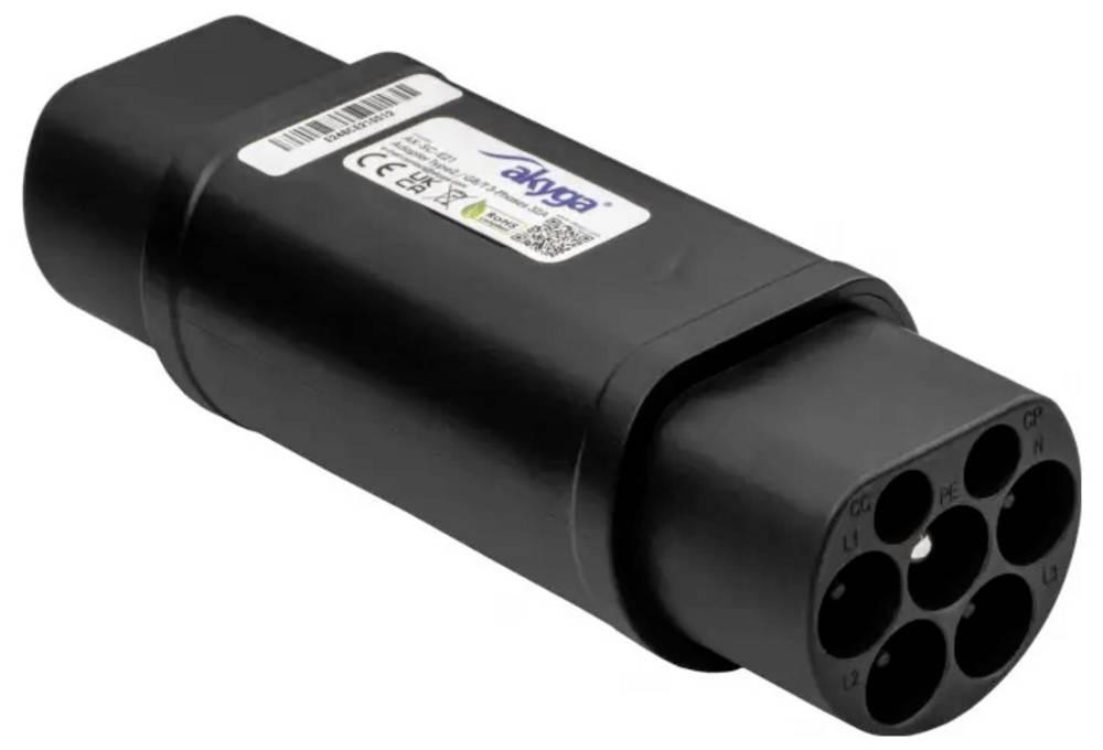 Akyga AK-SC-E21 Ladekabel-Adapter [1x Typ 2 (IEC 62196-2) Stecker -