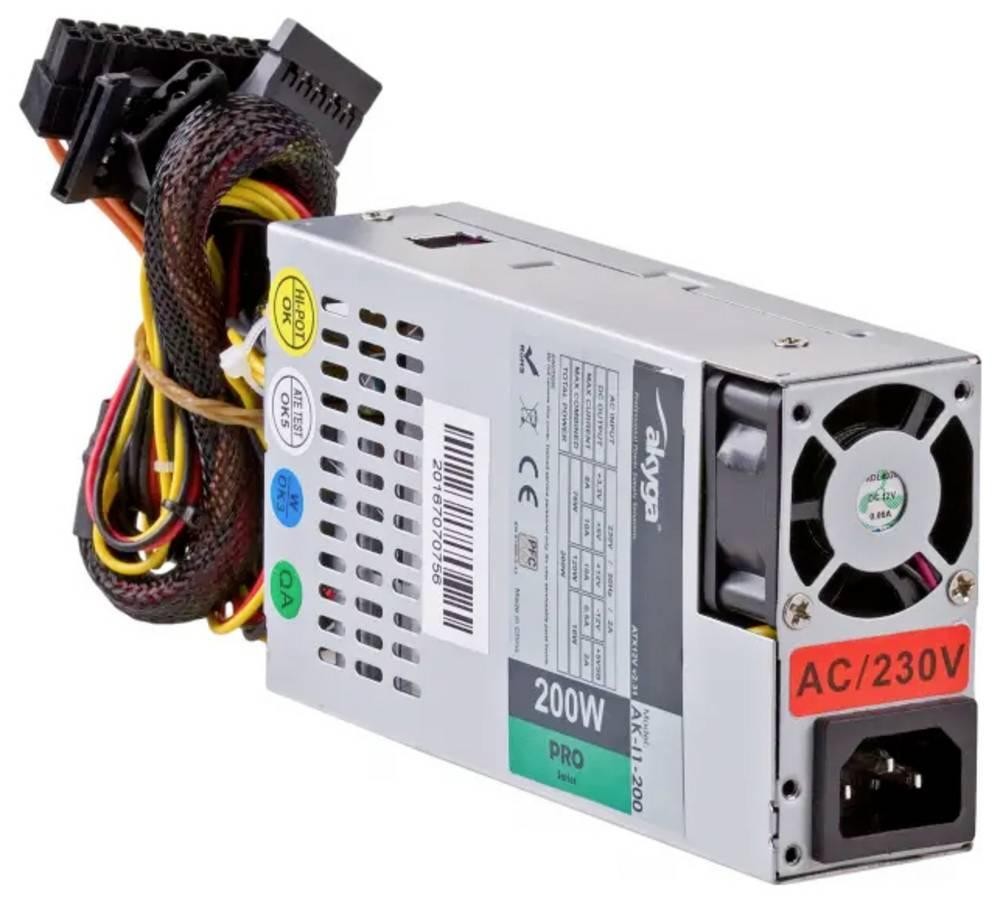 Akyga AK-I1-200 power supply unit 200 W 24-pin ATX ATX Grey - Akyga