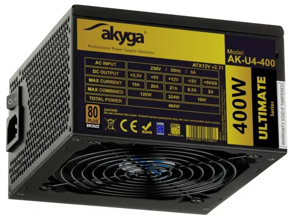Akyga AK-U4-400 unité d'alimentation d'énergie 400 W 20+4 pin ATX