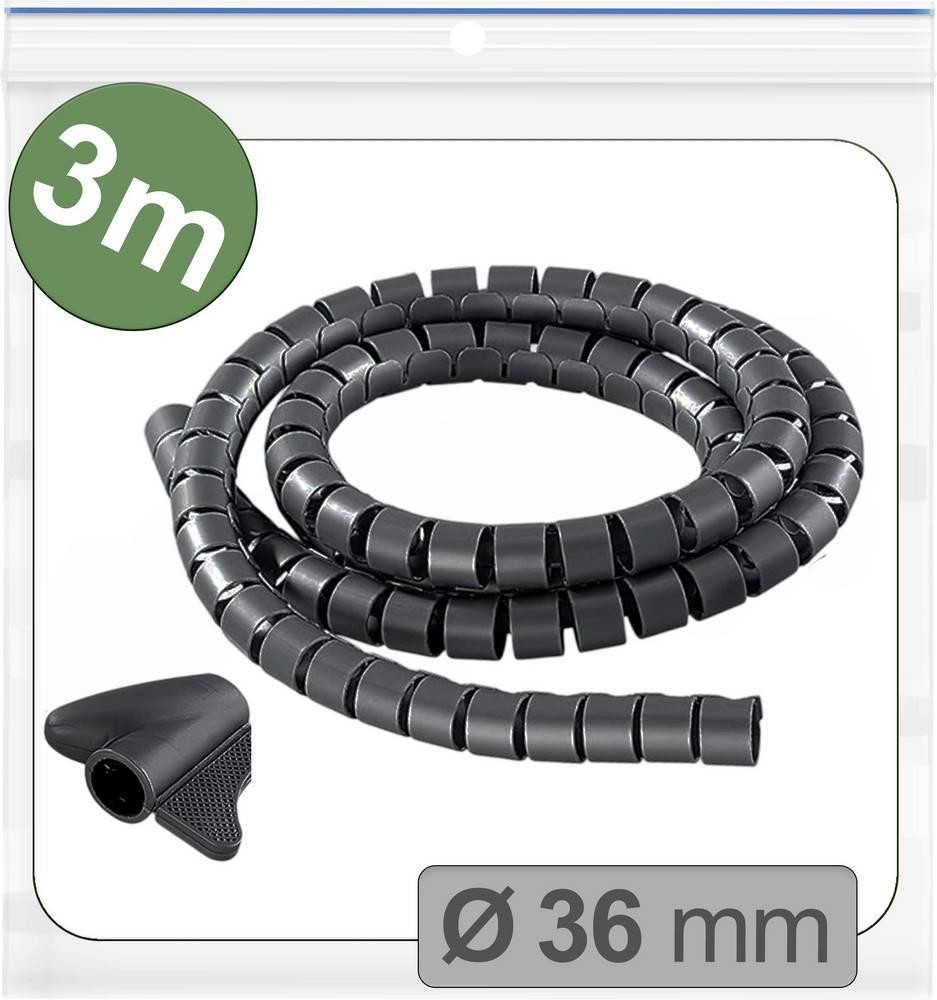 Quadrios 25CA741 25CA741 Kabelschlauch 36mm (max) black 3m